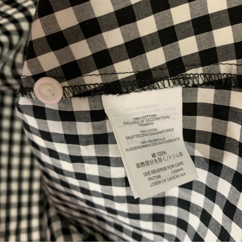Madewell Smocked Gingham Blouse With Tassel Belt - Picture 13 of 14